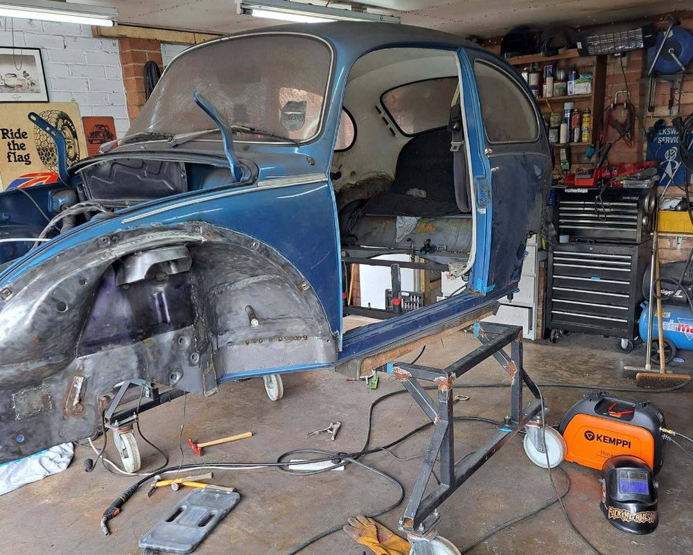 1303 Super Beetle restoration gets started