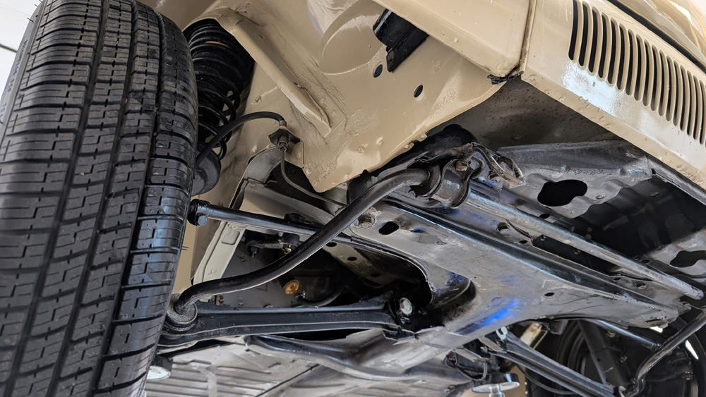 Super Beetle floor is like new underneath