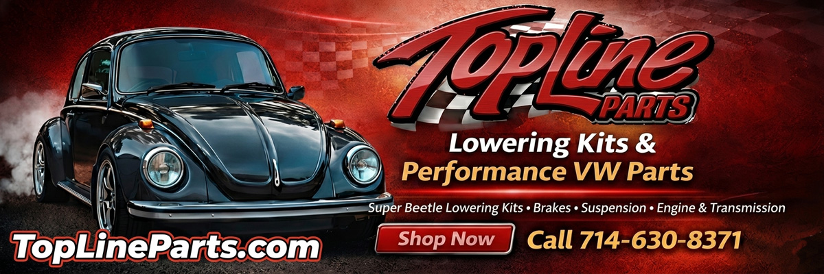 Top Line Parts: High-performance struts, disc brakes, and suspension upgrades specifically for the 1302 and 1303 Super Beetle.