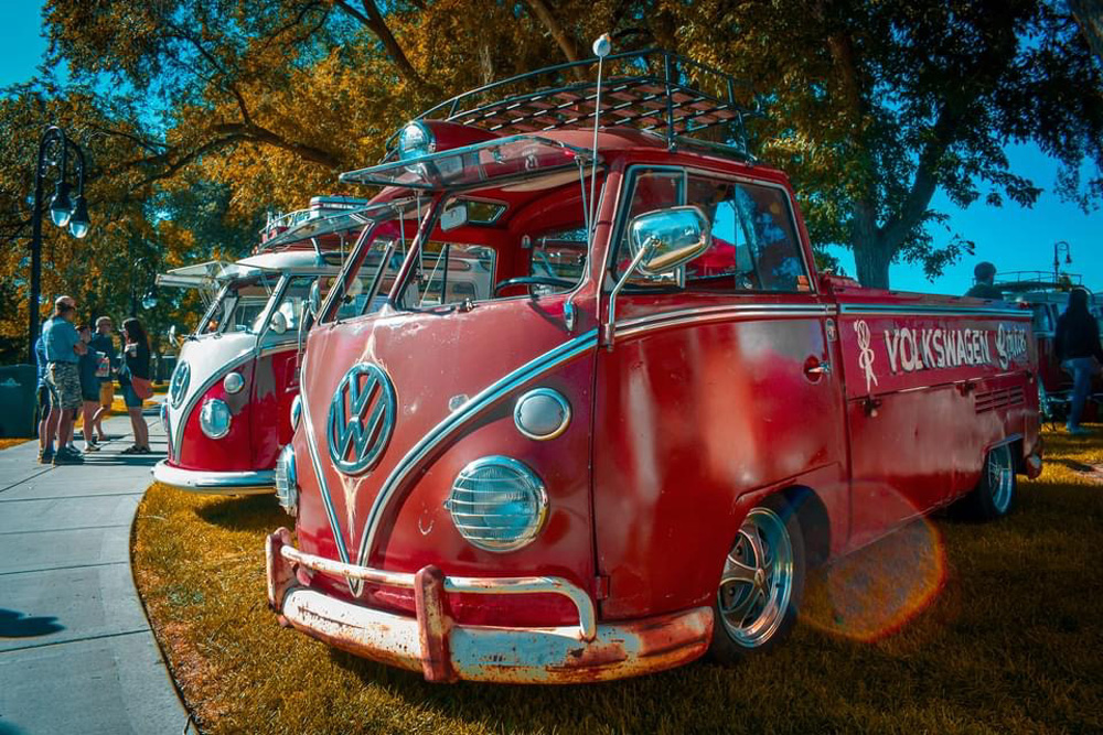 Volkswagen Singlecab and a samba bus were very popular
