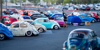 Annual Volkswagen air-cooled event listings and Super Beetle show calendar for the VW enthusiast community.